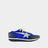 Sneakers Running Marathon - Golden Goose Deluxe Brand - Cuir - Bleu