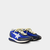 Sneakers Running Marathon - Golden Goose Deluxe Brand - Cuir - Bleu