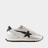 Sneakers Running Marathon - Golden Goose Deluxe Brand - Cuir - Argenté