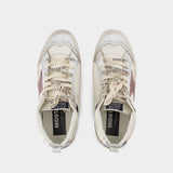 Sneakers Mid Star - Golden Goose Deluxe Brand - Cuir - Blanc