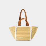 Sac Porté Épaule Sillo Small - Marni - Synthétique - Beige