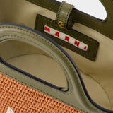 Sac À Main Tropicalia Micro - Marni - Coton - Brick/Olive