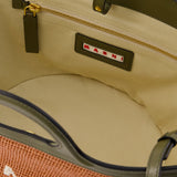 Sac À Main Tropicalia Small - Marni - Coton - Brick/Olive