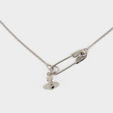 Collier Safety Pin - Vivienne Westwood - Argent - Gris