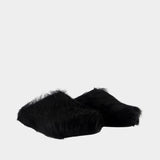Mules Fussbett Sabot - Marni - Cuir - Noir
