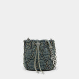 Sac Porté Épaule Charm-D Small - DIESEL - Coton - Bleu