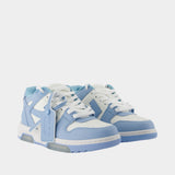 Sneakers Out Of Office - OFF WHITE - Cuir - Bleu