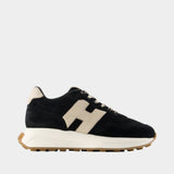 Sneakers H641 Allacciato H Patch - Hogan - Cuir - Noir