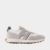 Sneakers H601 Allacciato H Patch - Hogan - Cuir - Gris