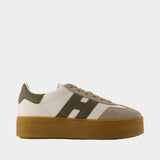 Sneakers H698 Allacciato H - Hogan - Cuir - Blanc
