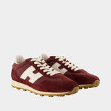 Sneakers H727 Allacciato H - Hogan - Cuir - Bordeaux