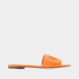 Sandales Bianca - Dolce&Gabbana - Cuir - Orange