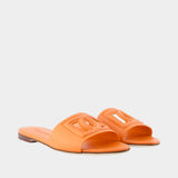 Sandales Bianca - Dolce&Gabbana - Cuir - Orange