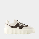 Sneakers H Stripes - Hogan - Cuir - Blanc