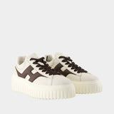 Sneakers H Stripes - Hogan - Cuir - Blanc