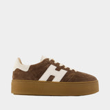 Sneakers H698 Allacciato H - Hogan - Cuir - Marron