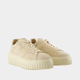 Sneakers H Stripes - Hogan - Cuir - Beige