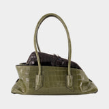 Sac la Passeggiata Small Top Handle - The Attico - Cuir - Vert