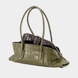 Sac la Passeggiata Small Top Handle - The Attico - Cuir - Vert