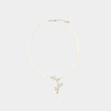 Collier Claude Small Pearl - Vivienne Westwood - Laiton - Argenté