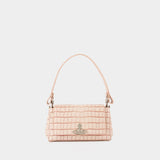 Sac Porté Épaule Hazel Medium - Vivienne Westwood - Cuir - Rose