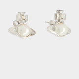Boucles D'oreilles Gaby - Vivienne Westwood - Métal - Blanc