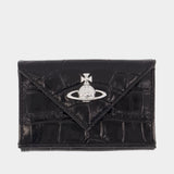 Portefeuille Envelope Billfold - Vivienne Westwood - Cuir - Noir