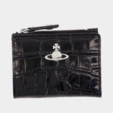 Porte-Carte Slim - Vivienne Westwood - Cuir - Noir