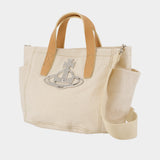 Cabas Henry Small - Vivienne Westwood - Coton - Beige