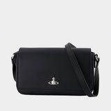 Sac À Bandoulière Ginny - Vivienne Westwood - Cuir - Noir