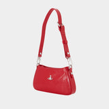 Sac Porté Épaule Tasha - Vivienne Westwood - Cuir - Rouge