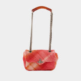 Sac Porté Épaule Anita Chain S - Vivienne Westwood - Laine - Rose