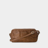 Sac Numeric Small Worn Out - MM6 Maison Margiela - Cuir - Marron