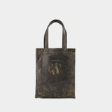 Cabas Simple - MM6 Maison Margiela - Cuir - Noir