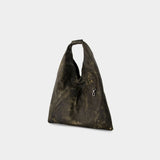 Sac Porté Épaule Classic Japanese - MM6 Maison Margiela - Cuir - Noir