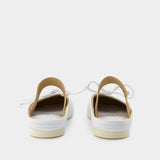 Ballerines Slipper - MM6 Maison Margiela - Cuir - Blanc