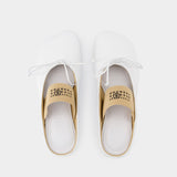 Ballerines Slipper - MM6 Maison Margiela - Cuir - Blanc