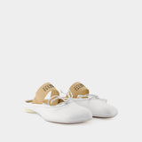 Ballerines Slipper - MM6 Maison Margiela - Cuir - Blanc