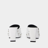 Escarpins T.60 - Versace - Cuir - Blanc