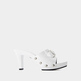 Escarpins T.60 - Versace - Cuir - Blanc