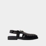 Sandales - Versace - Cuir - Noir