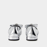 Ballerines T.20 - Versace - Cuir - Argenté