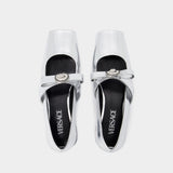 Ballerines T.20 - Versace - Cuir - Argenté