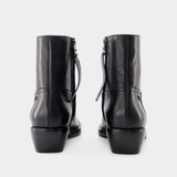 Bottines Luciano - Versace - Cuir - Noir