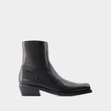 Bottines Luciano - Versace - Cuir - Noir