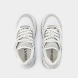 Sneakers Odissea - Versace - Cuir - Gris/Noir