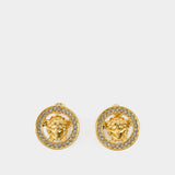 Boucles D'oreilles Medusa 95 - Versace - Métal - Doré