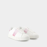 Sneakers Free Bio - Versace - Soie - Blanc