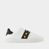 Sneakers Free Bio Meduse and Stud - Versace - Synthétique - Blanc