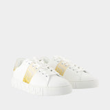 Sneakers Free Bio - Versace - Soie - Blanc